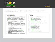Tablet Screenshot of floydcreations.com
